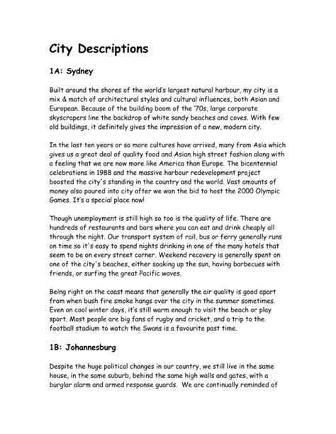 description of a city|description of a city example.